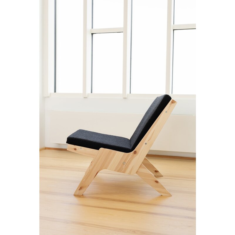 Karup Design-collectie Sway Loungestoel Raw W. Midnight Grey Mattress