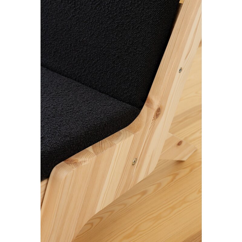 Karup Design-collectie Sway Loungestoel Raw W. Midnight Grey Mattress