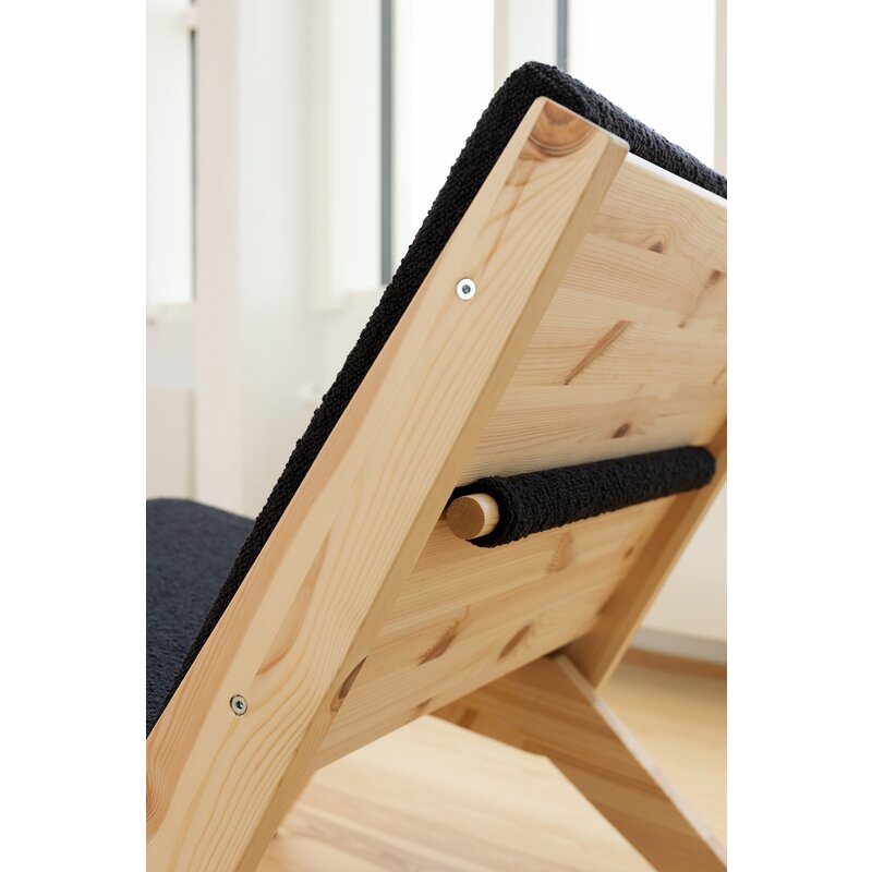 Karup Design-collectie Sway Loungestoel Raw W. Midnight Grey Mattress