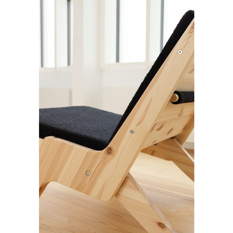 Karup Design-collectie Sway Loungestoel Raw W. Midnight Grey Mattress