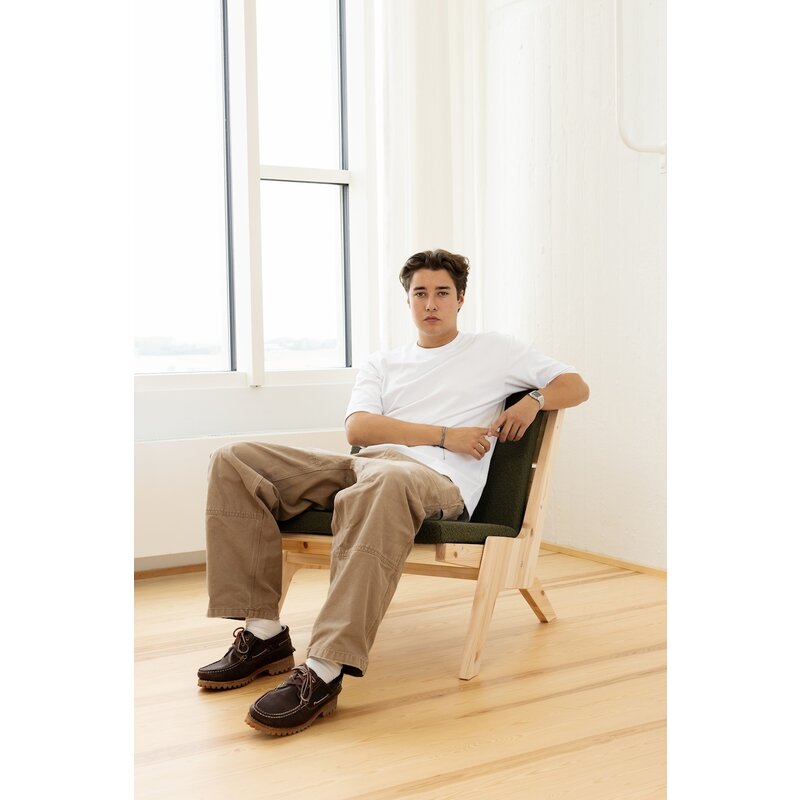 Karup Design-collectie Sway Loungestoel Raw W. Evergreen Mattress