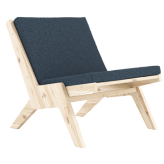 Karup Design Sway Lounge Chair Raw W. Oxford Blue Mattress