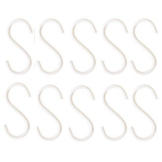 E|L by DEENS.NL S hooks Heintje wit (set of 10)