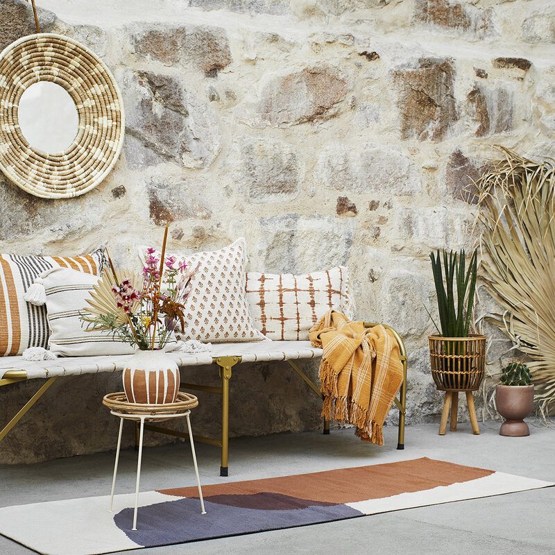 Madam Stoltz-collectie Plantenstandaard bamboe - set van 2