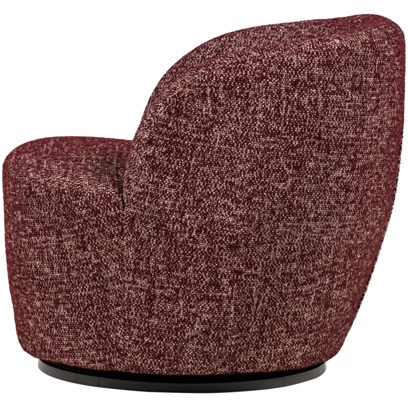 WOOOD-collectie Serra Draaifauteuil Bordeauxrood Melange