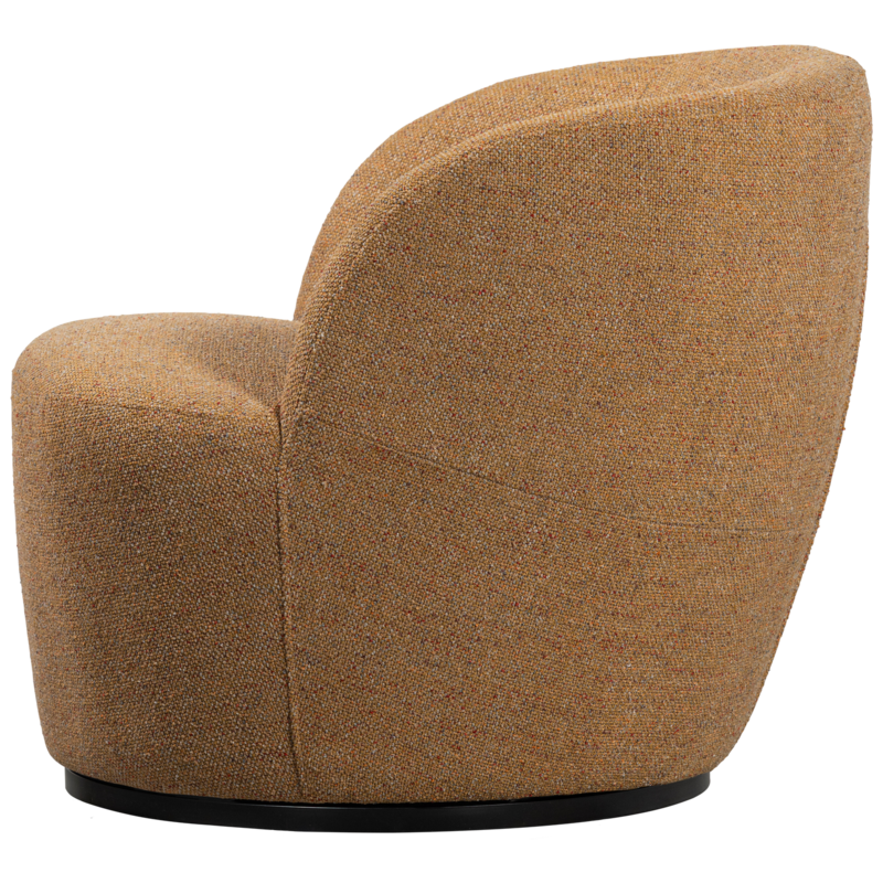WOOOD-collectie Serra Draaifauteuil Geweven Stof Curry Melange