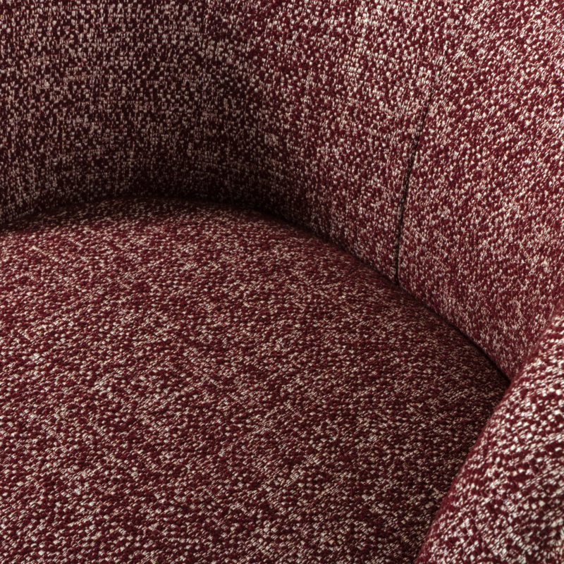 WOOOD-collectie Serra Draaifauteuil Bordeauxrood Melange
