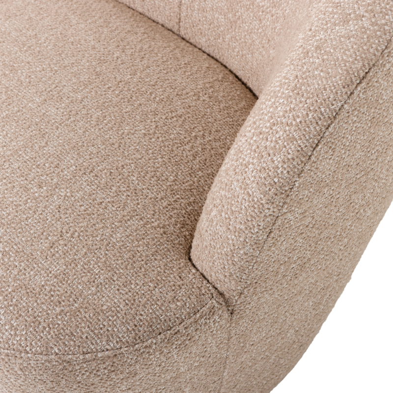 WOOOD-collectie Serra Draaifauteuil Naturel Melange