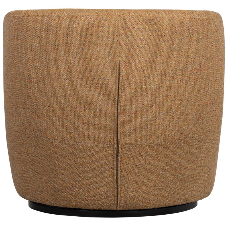 WOOOD SERRA DRAAIFAUTEUIL GEWEVEN STOF CURRY MELANGE