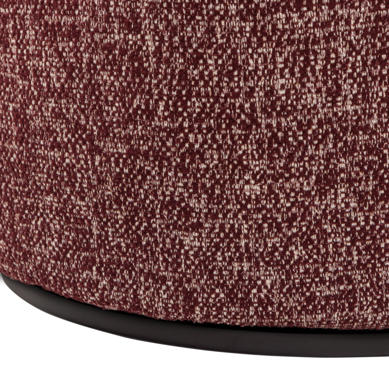 WOOOD-collectie Serra Draaifauteuil Bordeauxrood Melange