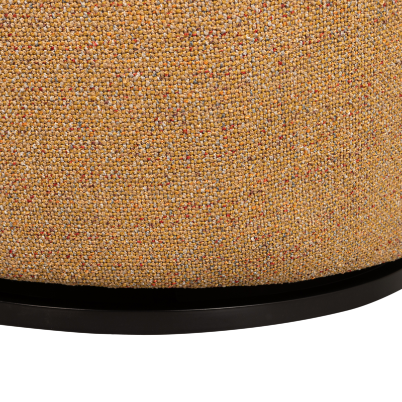 WOOOD SERRA DRAAIFAUTEUIL GEWEVEN STOF CURRY MELANGE