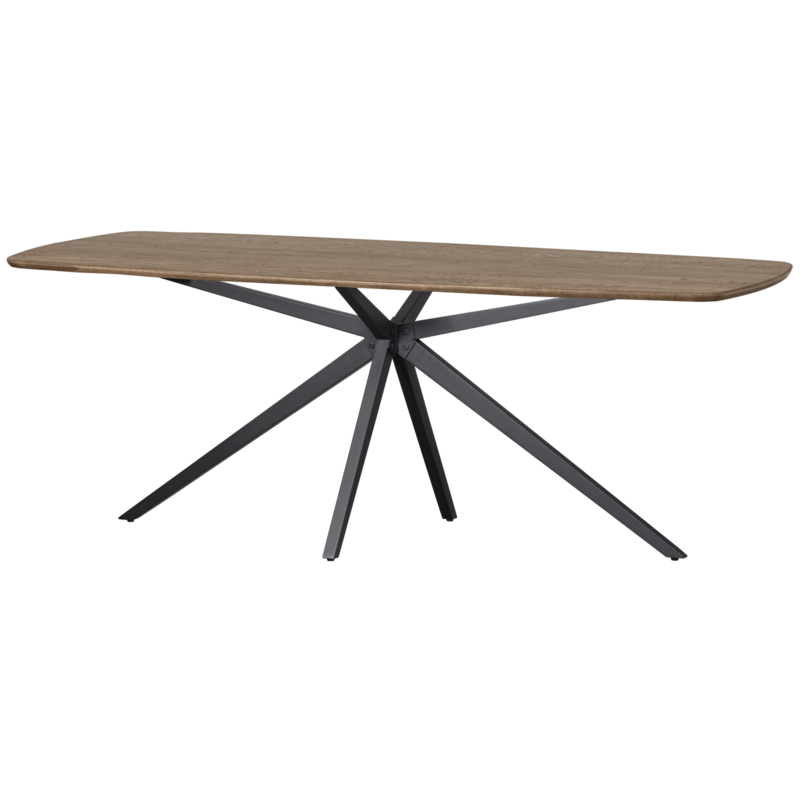 WOOOD-collectie Tablo Eettafel Deens Ovaal Vj 220X100Cm Cashmere Brown [Fsc]