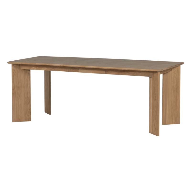 WOOOD-collectie Tablo Eettafel Afgerond Dl 180X100 Cm Transparant [Fsc]