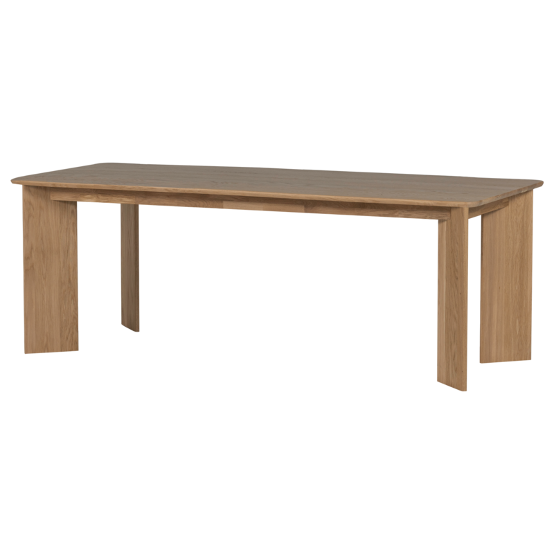 WOOOD-collectie Tablo Eettafel Afgerond Dl 220X100 Cm Transparant [Fsc]