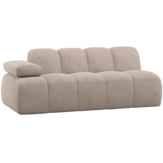 WOOOD Mojo 2-Zits Element Arm Links Wollig Donkerzand