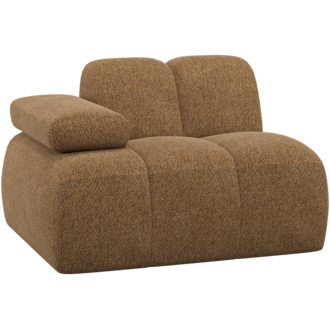 WOOOD Mojo 1-Zits Element Arm Links Wollig Honinggeel