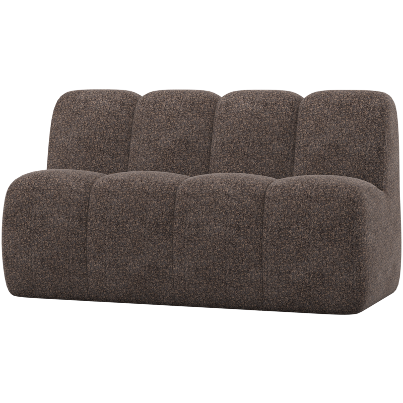 WOOOD-collectie Mojo Eetbankje 164 Cm Met Rugleuning Wollig Bruin