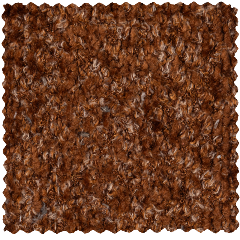WOOOD MOJO DRAAIFAUTEUIL WOLLIG ROESTBRUIN