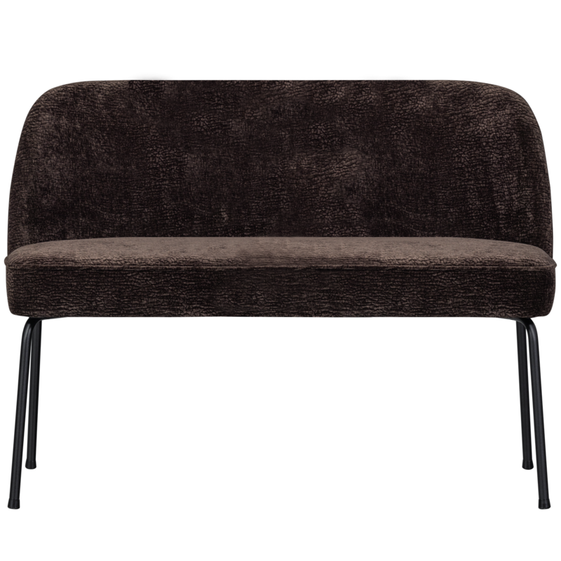 WOOOD-collectie Vogue Eetbank 3D Chenille Donkerbruin