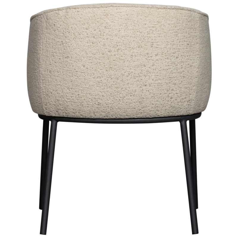 WOOOD-collectie Leon Eetkamerstoel Boucle Naturel Melange