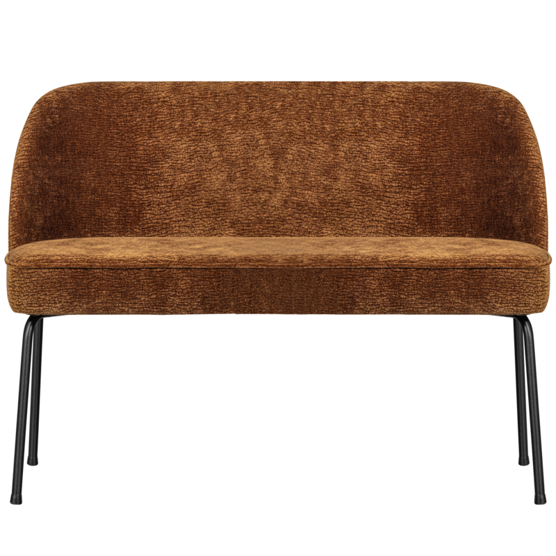 WOOOD-collectie Vogue Eetbank 3D Chenille Middenbruin