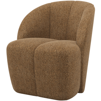 WOOOD MOJO DRAAIFAUTEUIL WOLLIG HONINGGEEL