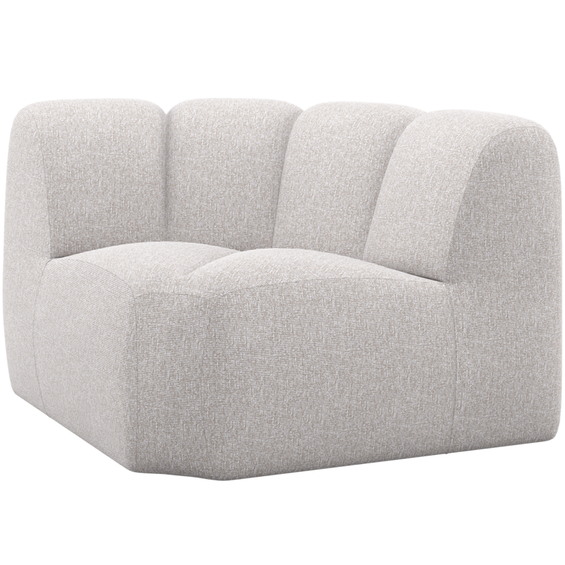 WOOOD-collectie MOJO HOEKELEMENT BOUCLE ECRU MELANGE