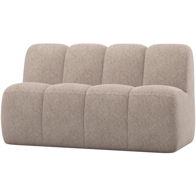 WOOOD-collectie Mojo Eetbankje 164 Cm Met Rugleuning Wollig Donkerzand