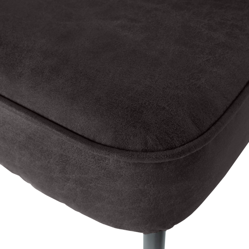 WOOOD-collectie Vogue Eetbank Ecoleer Zwart