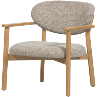 WOOOD UDAR FAUTEUIL NATUREL MET HOUTEN FRAME NATUREL