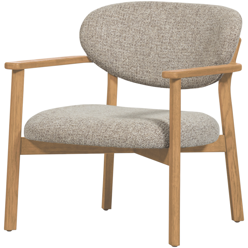 WOOOD UDAR FAUTEUIL NATUREL MET HOUTEN FRAME NATUREL