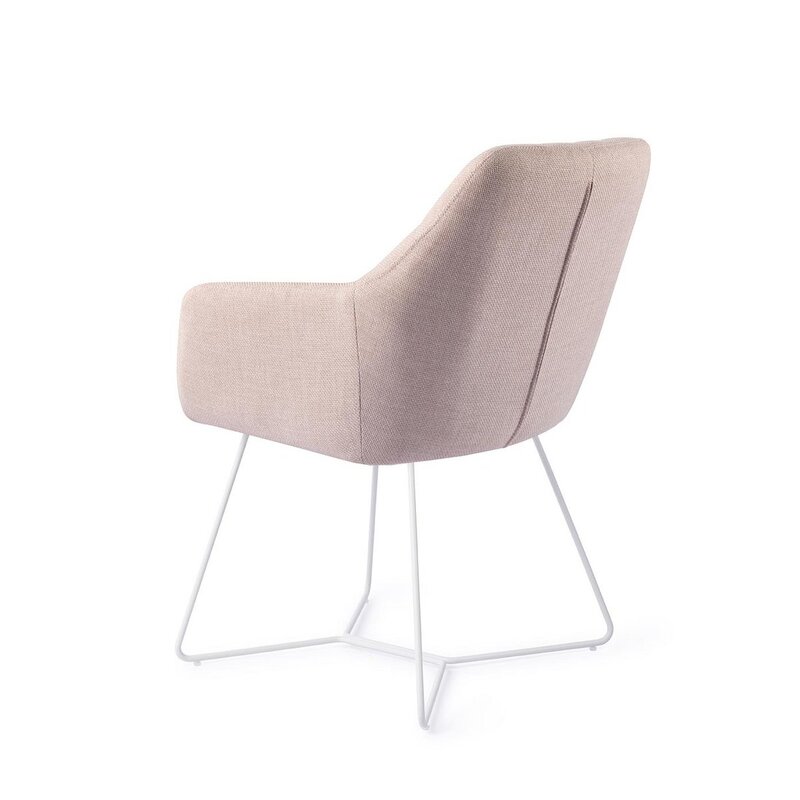 Jesper Home Noto Petal Pink Eetkamerstoel - Beehive White