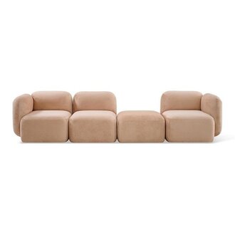 Jesper Home Yoshimi Pink Poise Bank - corner L + middle + Ottoman + corner R