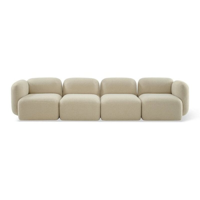 Jesper Home-collectie Yoshimi Cloudy Cream Bank - corner L + 2 x middle + corner R