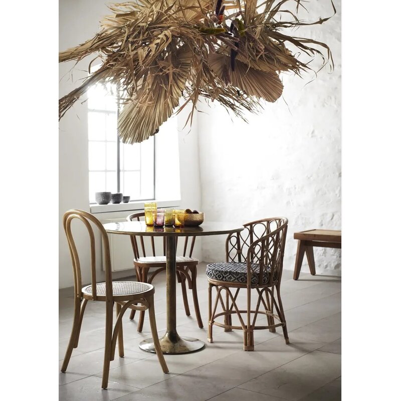 Madam Stoltz-collectie Bamboo chair w/ chair pad