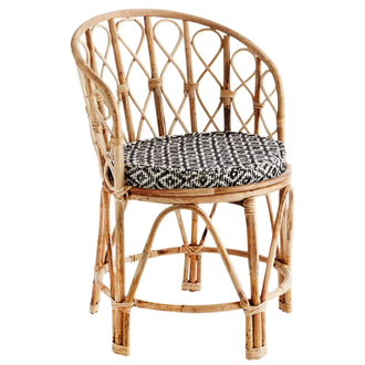 Madam Stoltz Bamboo chair w/ chair pad