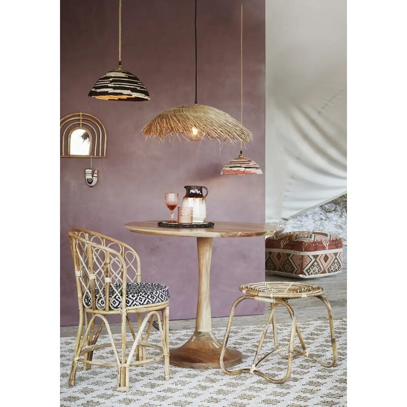 Madam Stoltz-collectie Bamboo chair w/ chair pad