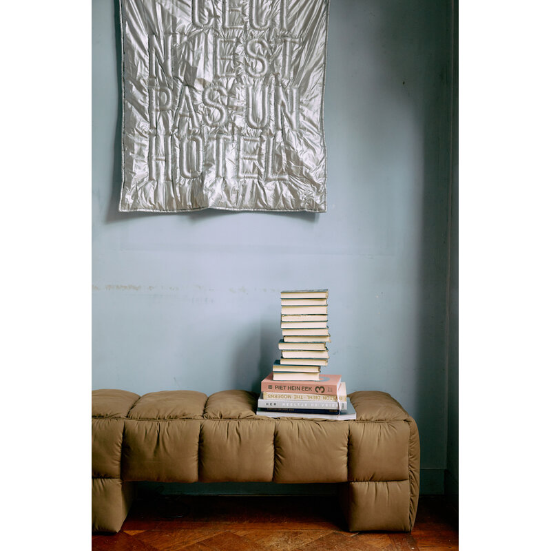 HKLIVING-collectie Puffy lobbybank olive