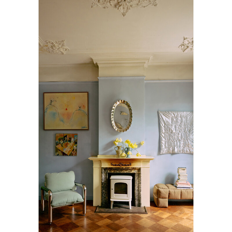 HKLIVING-collectie Puffy lobbybank olive