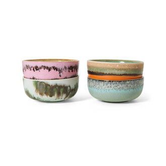 HKLIVING 70s ceramics: tapas bowls, renaissance (set of 4) HKLIVING 70s ceramics: tapas bowls, renaissance (set of 4)