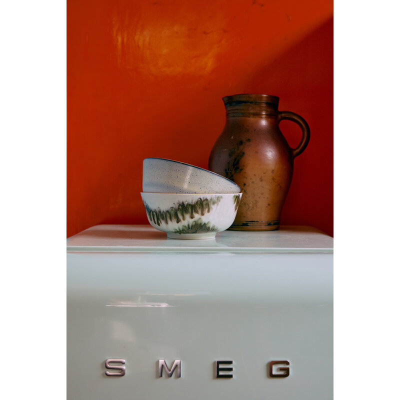 HKLIVING-collectie 70s ceramics: ramen bowls, minimalist (set of 2)