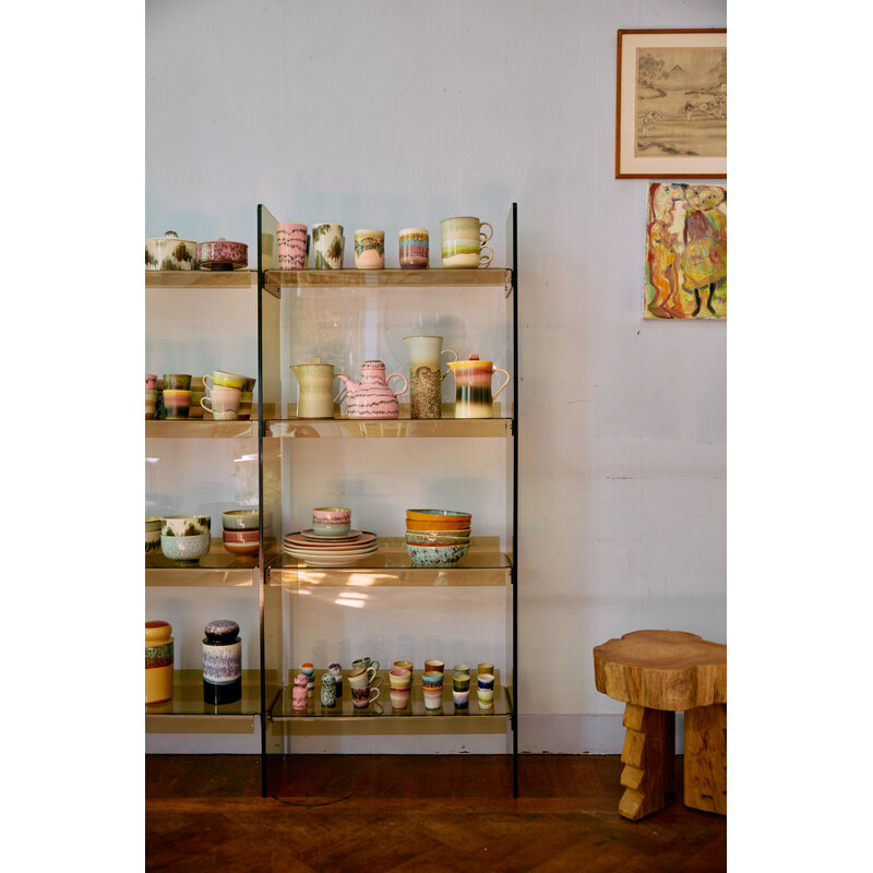 HKLIVING-collectie 70s servies: eierdopjes vibrance (set van 4)