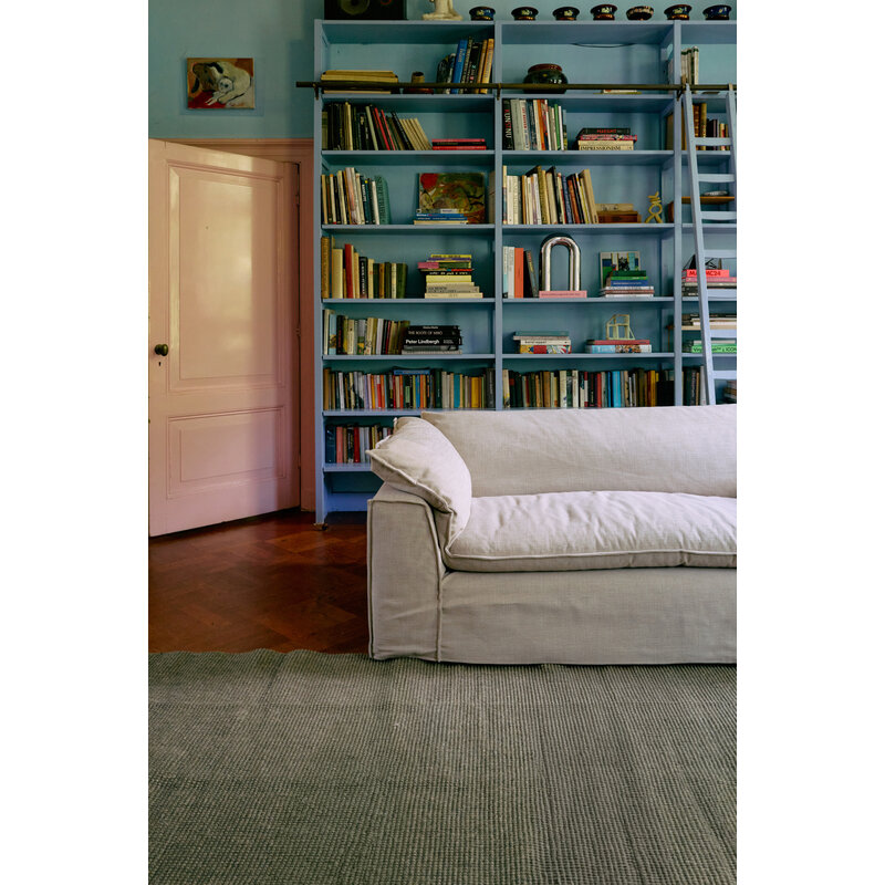 HKLIVING-collectie Jute rug, sage (240x340cm)