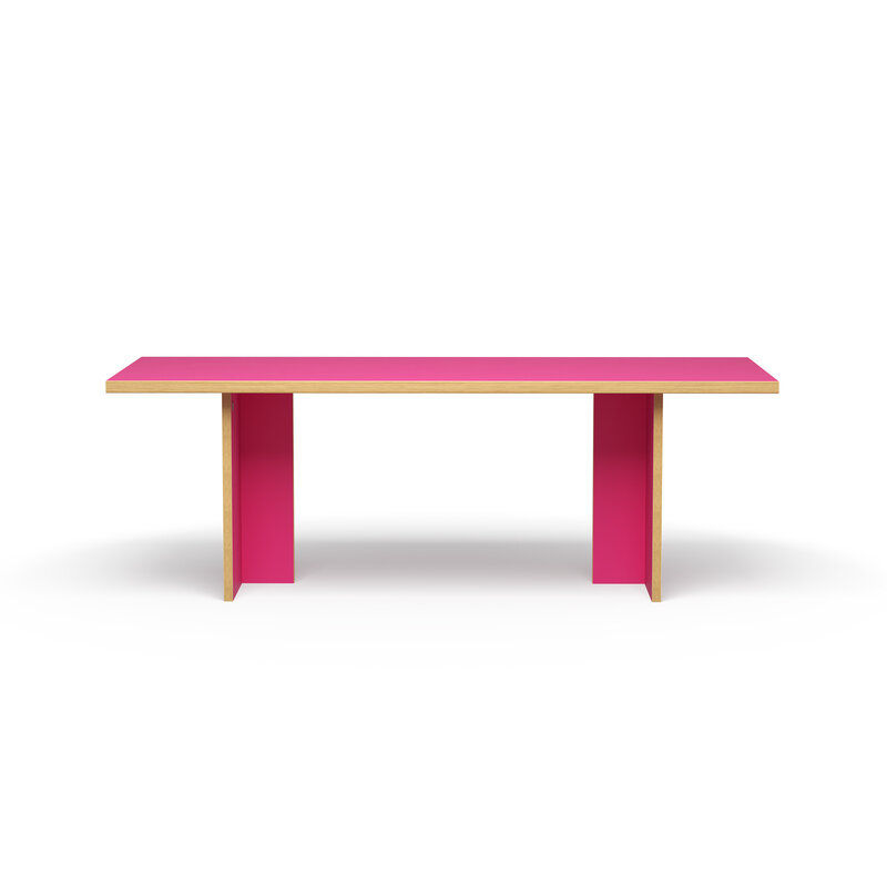 HKLIVING-collectie Eettafel raspberry rectangular 220cm