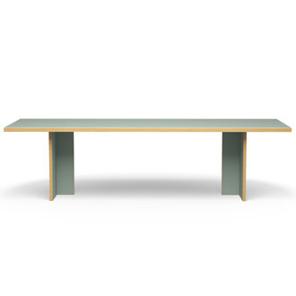 HKLIVING Dining table, pale green, rectangular 280cm