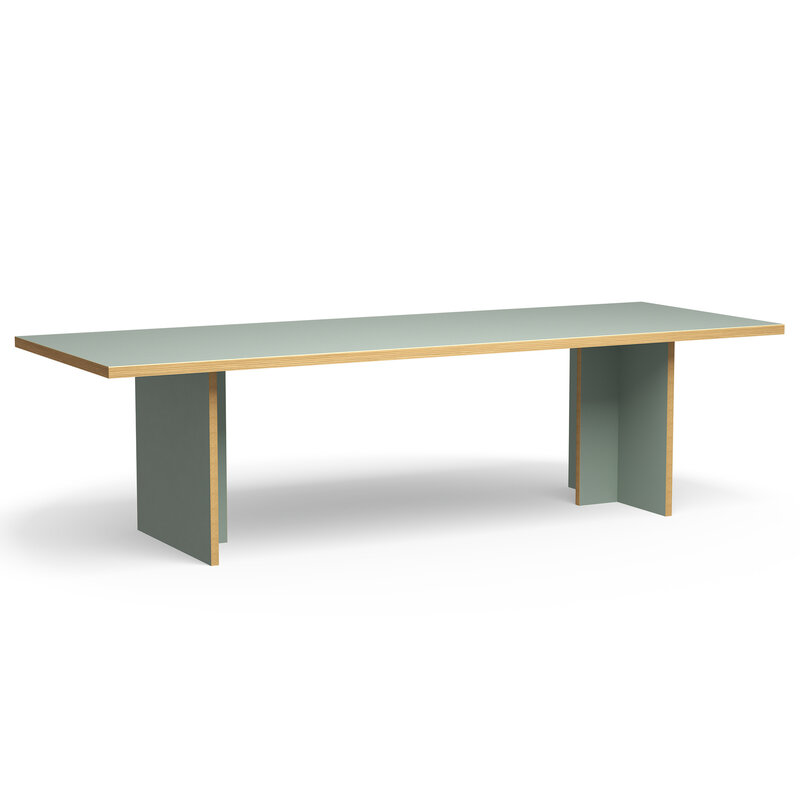 HKLIVING-collectie Eettafel pale green rectangular 280cm