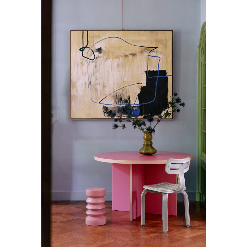 HKLIVING-collectie Eettafel raspberry round 130cm