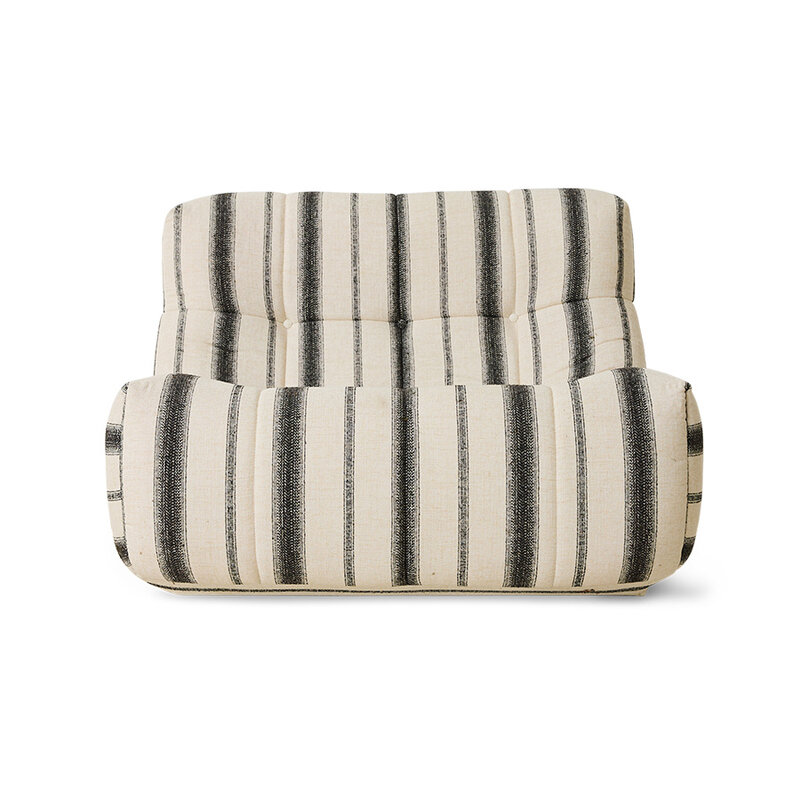 HKLIVING-collectie Lazy lounge chair outdoor chalkstripe