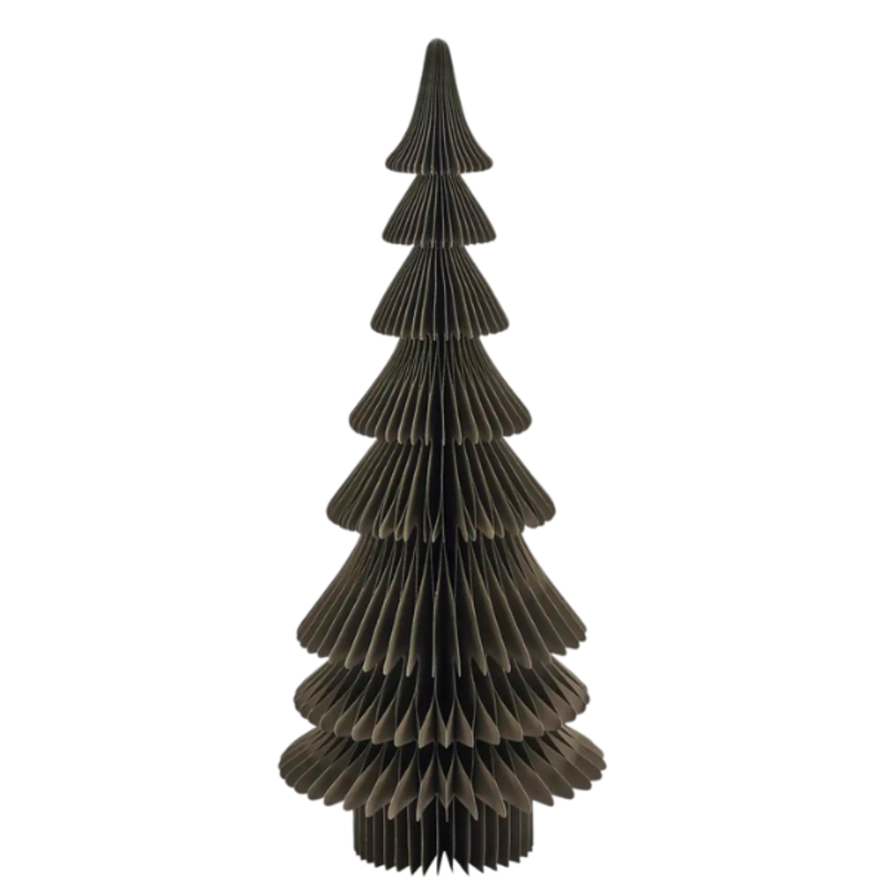 Madam Stoltz-collectie Staande papieren kerstboom Greige