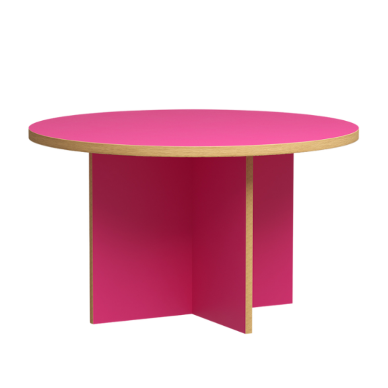 HKLIVING-collectie Dining table, raspberry, round 130cm